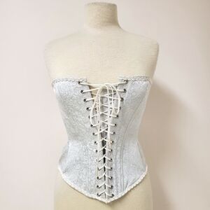 [SOLD] Light Blue Lace Up Corset